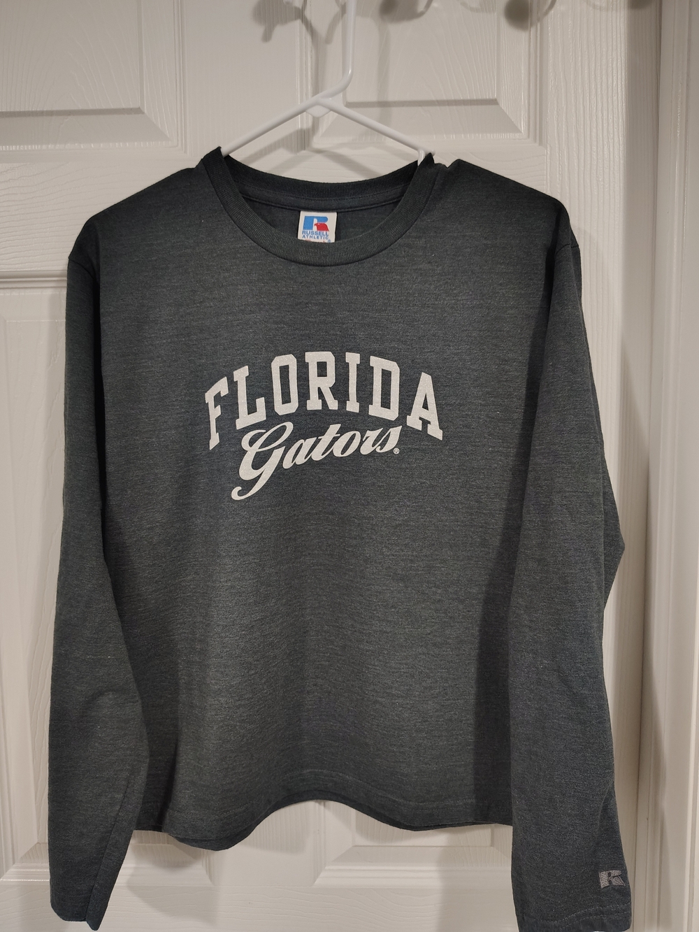 Vintage Women'sRussell Athletic Charcoal Gray Florida Gators Crewneck Sweatshirt